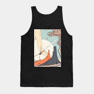 As the rocket ship travels Tank Top